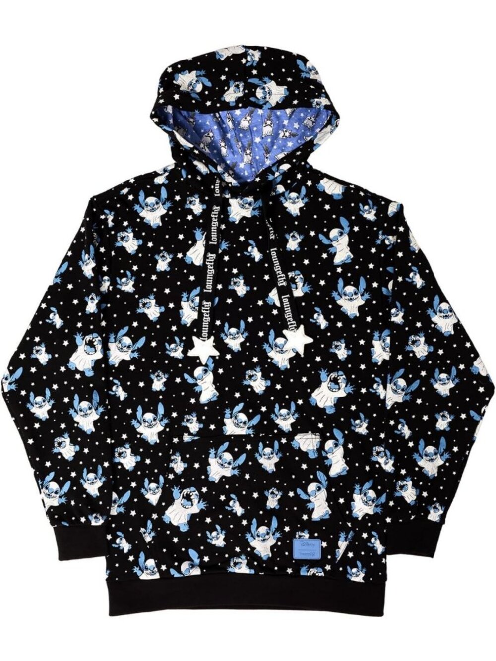 Cozy Disney Stitch Ghost Hoodie | Cute Graphic Sweatshirt for Fall & Halloween